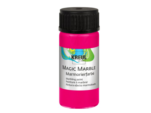 Mramorovacia farba 20ml - neónovo ružová