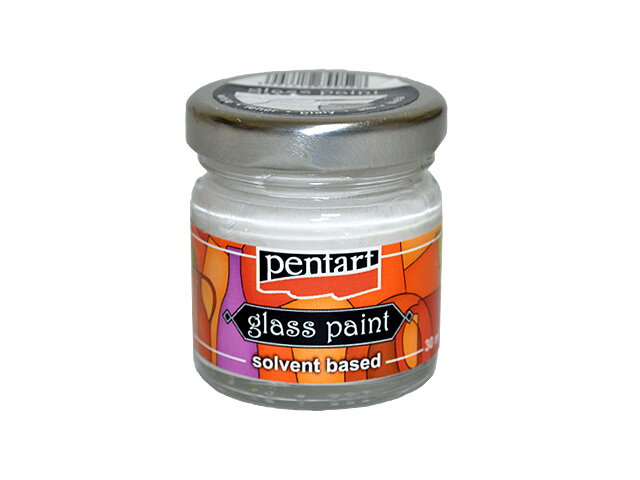 Nevypaľovacia farba na sklo PENTART 30ml - biela