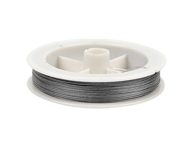 Poplastované lanko 0,38mm - strieborné