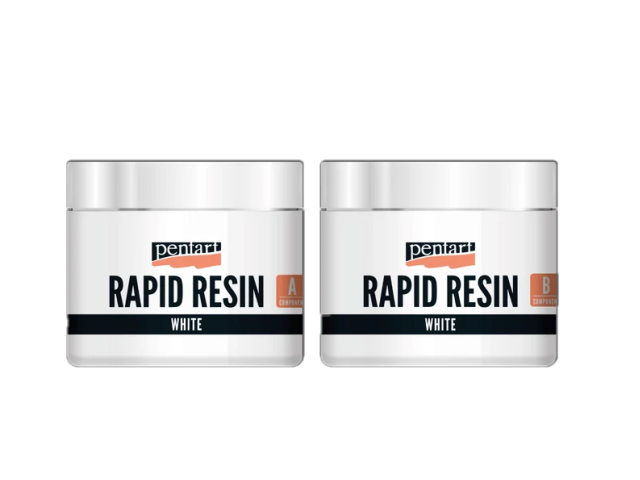 Rapid Resin - rýchla živica PENTART 2x150ml - biela