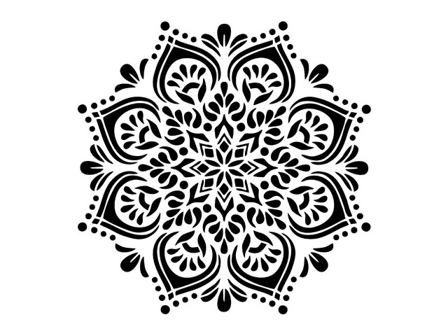Šablóna 18x18cm - mandala 2