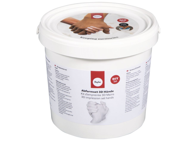 Sada na odlievanie rúk a nôh - 500g hmoty a 1kg Raysin