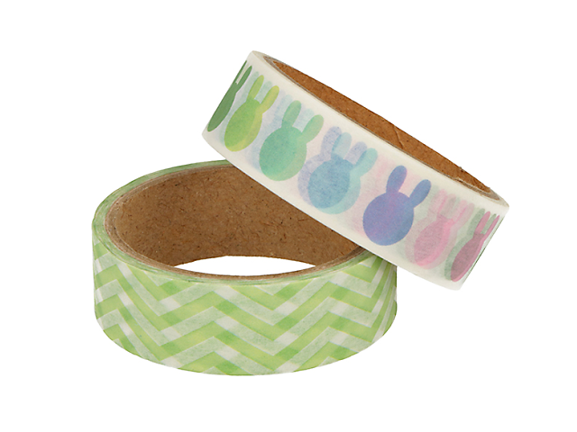 Washi pásky ARTEMIO 2ks - Happy Easter - veľkonočné zajace