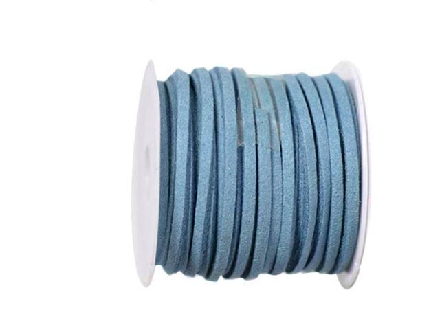 Semišová šnúrka 3mm - jeans modrá