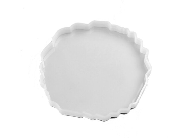 Silikónová odlievacia forma polodrahokam - podložka 13cm