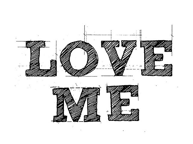 Silikónová pečiatka - LOVE ME