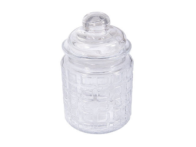 Sklenená dóza s tesnením - 280ml - vrúbky