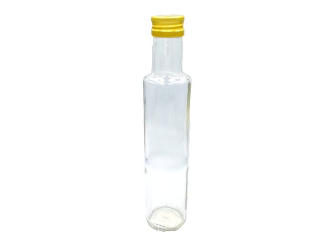 Sklenená fľaša DORICA - valec s kovovým uzáverom 250ml