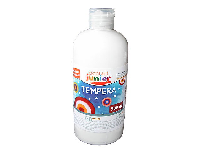 Temperová farba PENTART JUNIOR 500ml - biela