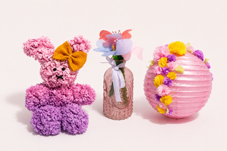 3 DIY projekty z krepového papiera