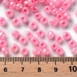 Korálky Rokajl 4mm 20g - perleťové ružové