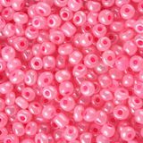 Korálky Rokajl 4mm 20g - perleťové ružové