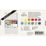 Akvarelové farby ART AQUA 12ks - metalické
