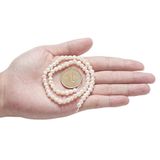 Korálky prírodné sladkovodné perly - nugetky 4-5mm 15ks - krémovo biele