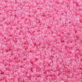 Korálky Rokajl 3mm 20g - perleťové ružové