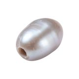 Korálky prírodné sladkovodné perly - oválne nugetky 7-10mm 10ks - sivé