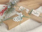 Kartónové vianočné 3D samolepky - polárne zvieratká