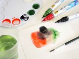 Akvarelové pero so štetcovým hrotom AQUA SOLO GOYA KREUL - olivovo zelené