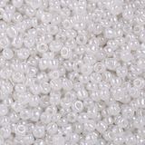 Korálky Rokajl 3mm 20g - perleťové biele