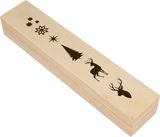 Pečiatky v drevenej krabičke ARTEMIO 6ks - vianočné stromy