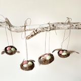 Ozdobné dekoračné hniezda 5,5cm 2ks
