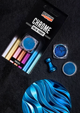 Rub-on pigmentový prášok Pentart - CHROME - kráľovská modrá