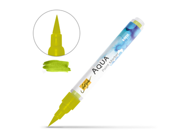 Akvarelové pero so štetcovým hrotom AQUA SOLO GOYA KREUL - žltozelená