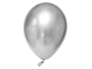 Balóny 10ks metalické - strieborné
