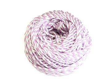 Bavlnená šnúrka dvojfarebná - pastelová fialová