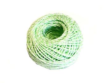 Bavlnená šnúrka dvojfarebná - pastelovo zelená