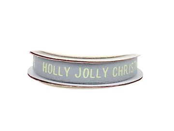 Bavlnená stuha 10mm - 2m - Holly Jolly Christmas