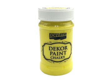 Dekor Paint Chalky - kriedová vintage farba 100ml - citrónová žltá