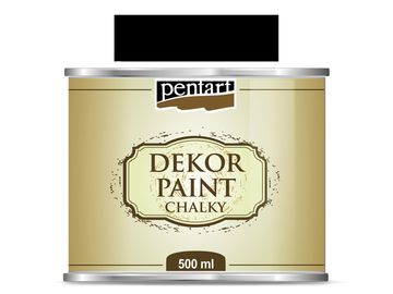 Dekor Paint Chalky - kriedová vintage farba 500ml - ebenová čierna