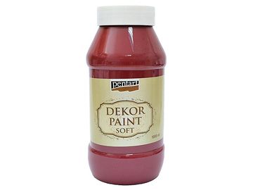 Dekor Paint Soft - kriedová vintage farba 1000ml - burgundská červená