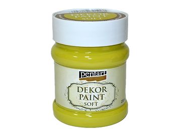 Dekor Paint - kriedová vintage farba 230ml Pentart - žltkastá zelená