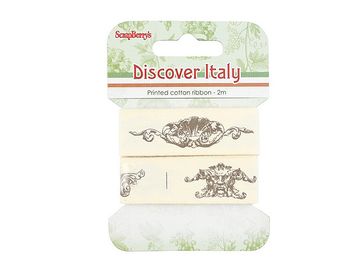 Dekoračná bavlnená stužka 20mm 2m - Discovery Italy
