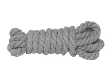Dekoračné lano 13mm 3m - sivé