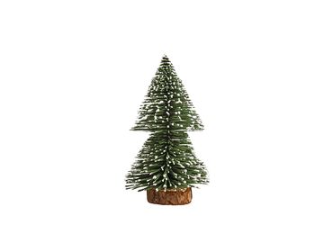 Dekoračný zasnežený vianočný stromček 15cm