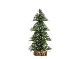 Dekoračný zasnežený vianočný stromček 20cm