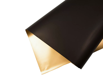 Deluxe baliaci papier 58cm 10m obojstranný - čierno zlatý
