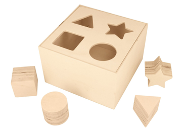 Drevená didaktická hračka ARTEMIO - poznávanie tvarov