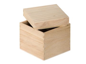 Drevená krabička - otvárateľná kocka