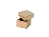 Drevená krabička mini kocka bez kovania - 5cm