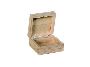 Drevená krabička s magnetickým poklopom - 10cm