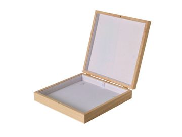 Drevená krabička s výstužou na šperky - na náhrdelník
