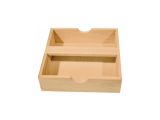 Drevená krabička - zásobník na servítky 18cm