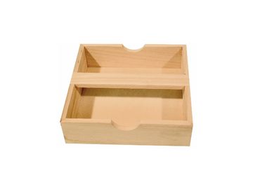 Drevená krabička - zásobník na servítky 18cm