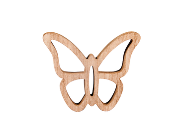 Drevená MDF dekorácia 14cm - malý motýľ