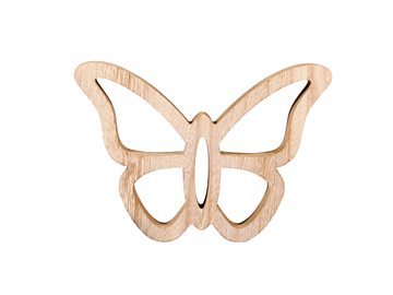 Drevená MDF dekorácia 18,5cm - veľký motýľ