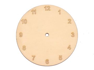 Drevená podložka k hodinám - arabské čísla - kruh 15cm